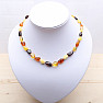 Amber necklace flat multicolor