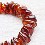 Amber bracelet chopped large nuggets the color of cognac