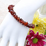 Amber bracelet chopped large nuggets the color of cognac