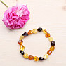 Amber bracelet flat multicolor