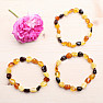 Amber bracelet flat multicolor