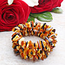 Amber natural flexible wrap bracelet multicolor