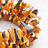 Amber natural flexible wrap bracelet multicolor