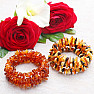 Amber natural flexible wrap bracelet multicolor