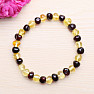 Amber natural bracelet beads multicolor