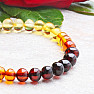 Amber natural bracelet Rainbow multicolor baroque