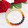 Amber natural bracelet Rainbow multicolor baroque