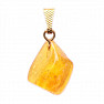 Amber tumbled pendant