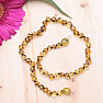 Baroque amber beads for children extra polished green