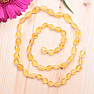 Amber lemon satin necklace