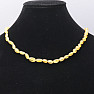 Amber lemon satin necklace