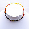 Amber round beads for children Rainbow multicolor extra