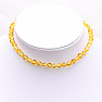 Amber beads for children extra polished golden honey pop-up closure