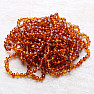 Amber beads for children extra polished cognac color 32 cm