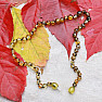 Amber beads for children extra polished green