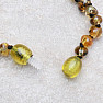 Amber beads for children extra polished green