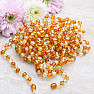 Amber beads for children polished lemon and honey color