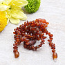 Amber bracelet for children extra satin cognac color