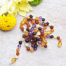 Amber multicolor bracelet with amethyst for children