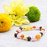 Amber multicolor bracelet with rosary for children