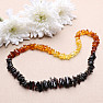 Amber necklace Rainbow multicolor extra chopped