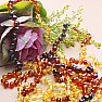 Amber necklace Rainbow multicolor extra I.