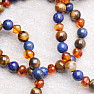 Cognac amber bracelet with lapis lazuli and tiger&#39;s eye