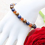 Cognac amber bracelet with lapis lazuli and tiger&#39;s eye