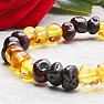 Amber bracelet in a combination of cherry and lemon colors