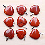 Jasper red heart pendant