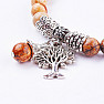 Jasper picture bracelet extra beaded with the Tree of Life