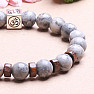 Picasso jasper with the Om symbol beaded bracelet