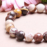 Jasper zebra bracelet extra beaded 8 mm