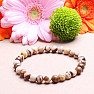 Jasper zebra bead bracelet 6 mm