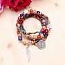 A set of five multicolor unisex fashion bracelets