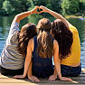 Heart Friendship Bracelets for Four Sisters