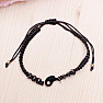 Yang corded bracelet black