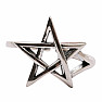 Adjustable witch ring PENTAGRAM Ag 925