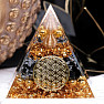 Orgonite Harmony pyramid with obsidian flake