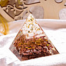 Orgonite pyramid Tree of life made of mother of pearl