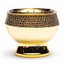 Bowl brass color gold decorated 5.5 cm