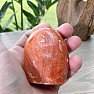 Calcite orange polished large freeform Madagascar 1