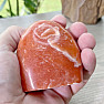 Calcite orange polished large freeform Madagascar 2