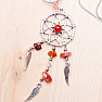 Carnelian dream catcher pendant on chain