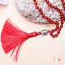 Carnelian necklace with tassel