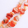 Chopped carnelian necklace