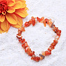 Chopped carnelian bracelet