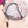 Orgonite crystal pendant with red jasper