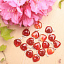 Carnelian pendant in the shape of a heart