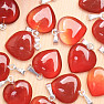 Carnelian pendant in the shape of a heart